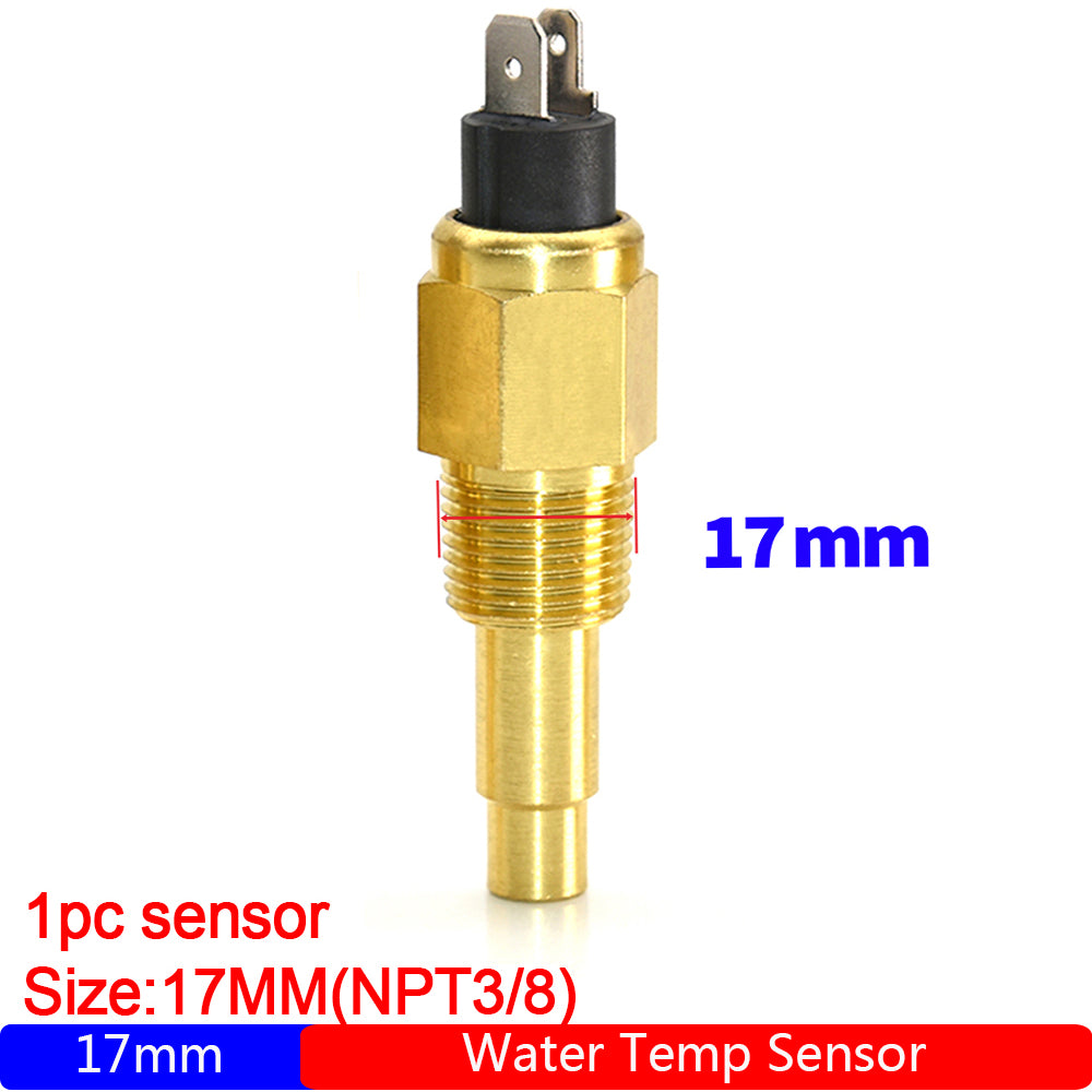 VDO Water Temperature Sensor Universal Water Temperature Gauge VDO Meter For Car Auto Truck Boat 6