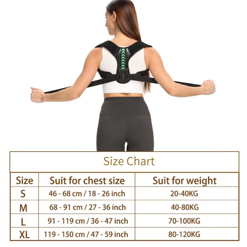 Premium Posture Pro Adjustable Back  Shoulder Support Belt  Clavicle  Spine Alignment 5