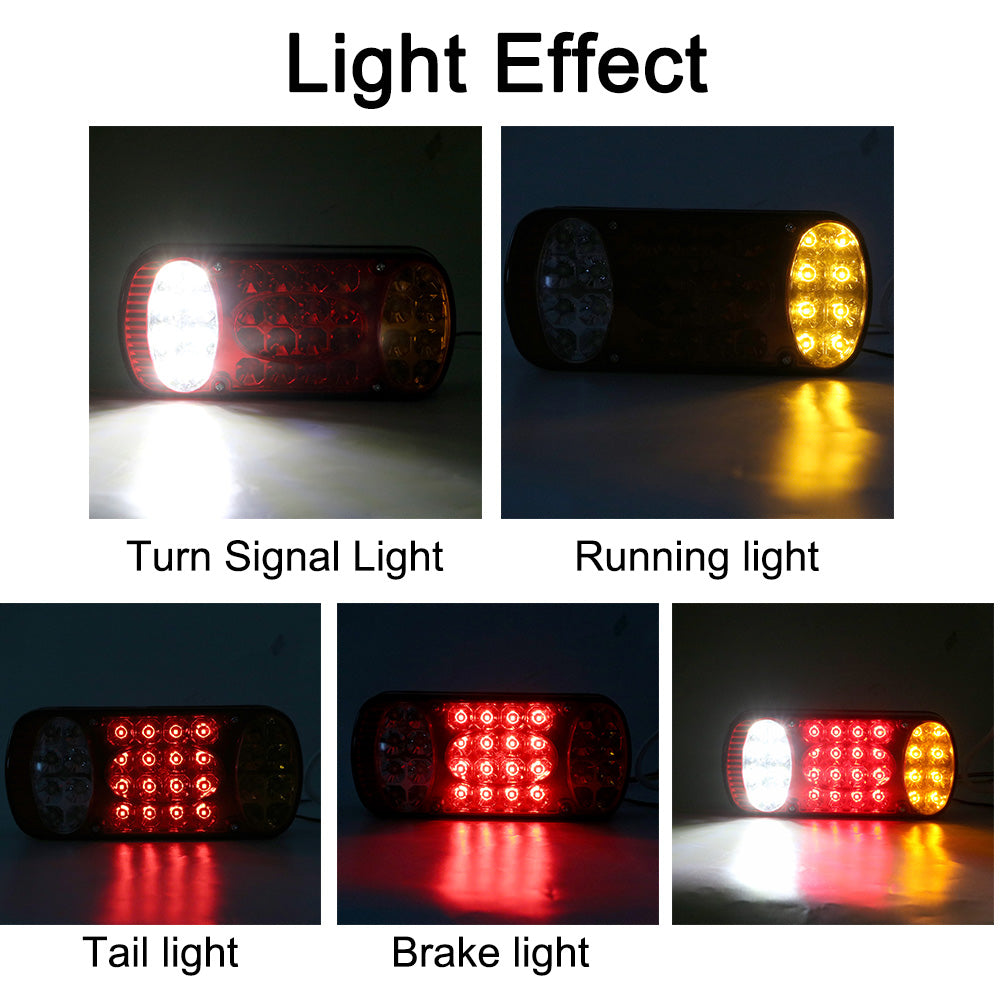 LED Truck Rear Brake Lamp, Taillight Stop Warning Indicator, Trailer Running Lights for Lorry and Van