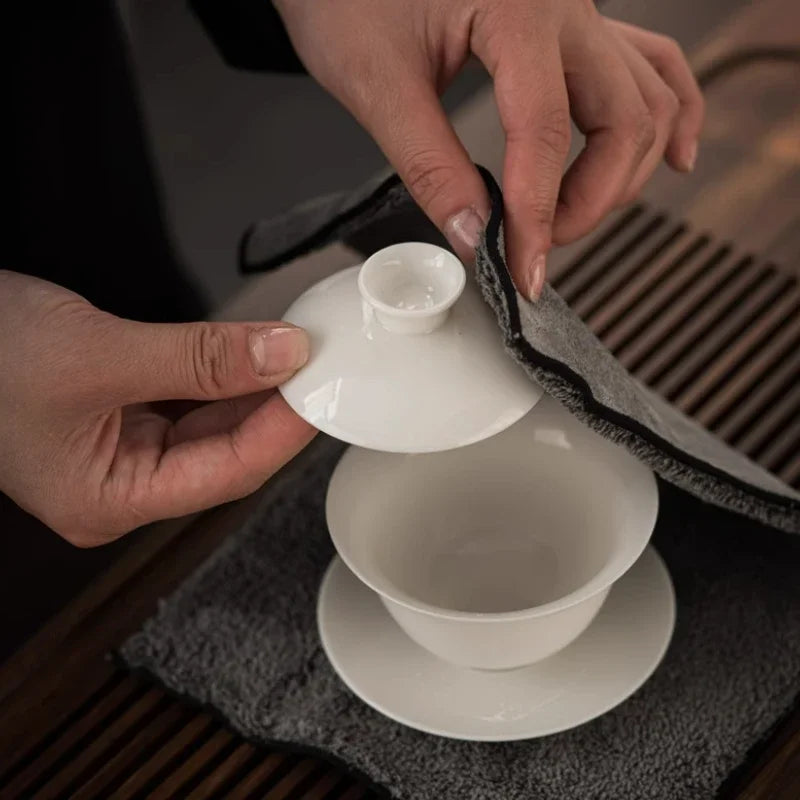 Tea Towel Absorbent Tea Cloth Zen Teaware Tea Ceremony Accessories Table Cloth 4