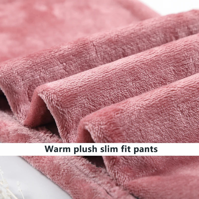 New Women Thermal Stretch Jeans Winter Warm Fleece Lined Denim Pants Slim Fit Stretchy Leggings 2