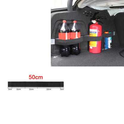 Car Interior Organizer Rear Trunk Elastic Mesh Fixed Straps Seat Back Storage Net Car Accessory 7