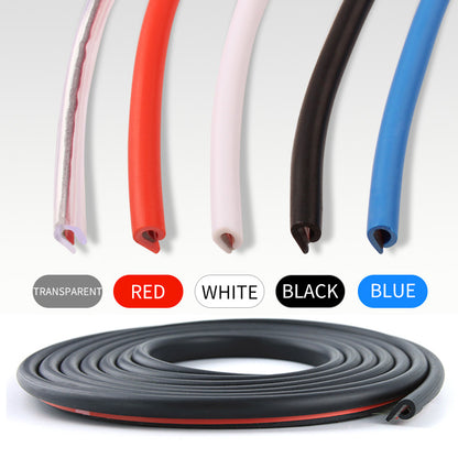 U Type Car Door Edge Protector, High Quality Anti Collision Rubber Strip, Universal Fit
