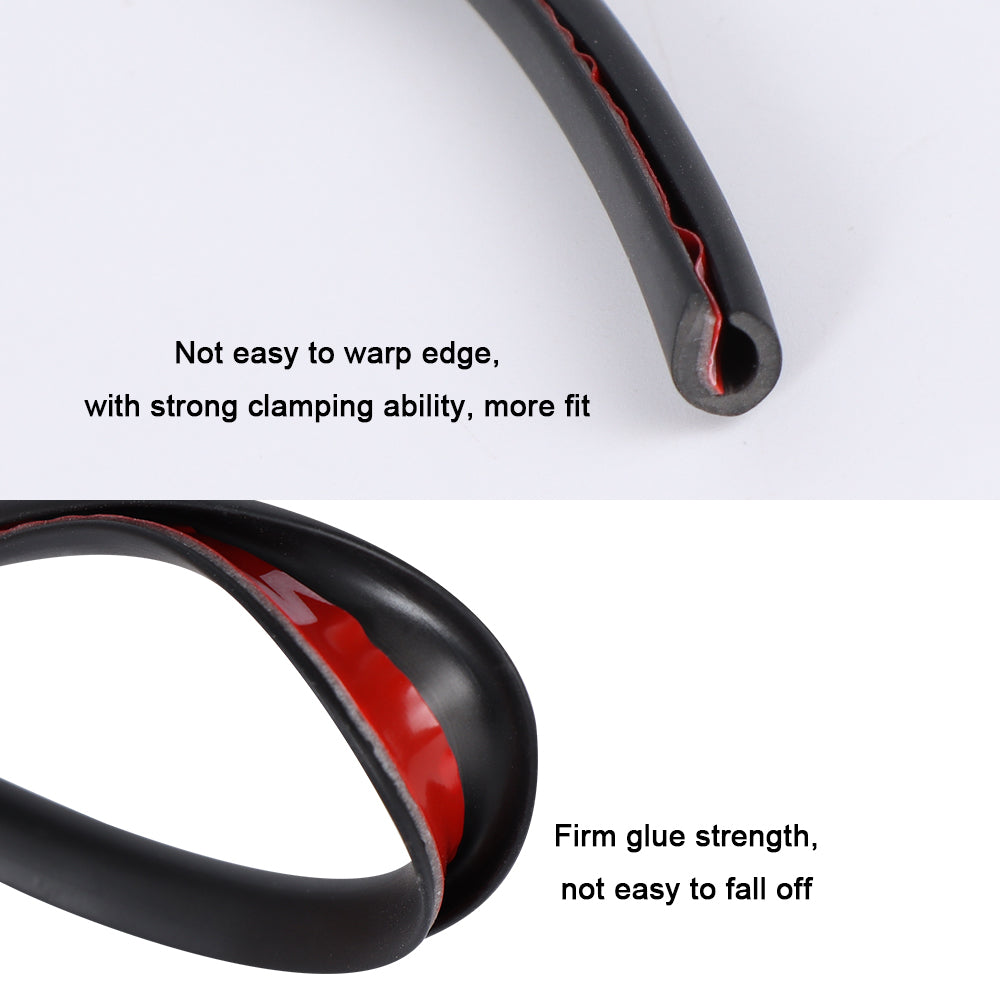 U Type Car Door Edge Protector High Quality Anti Collision Rubber Strip Universal Fit 4