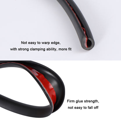 U Type Car Door Edge Protector High Quality Anti Collision Rubber Strip Universal Fit 4