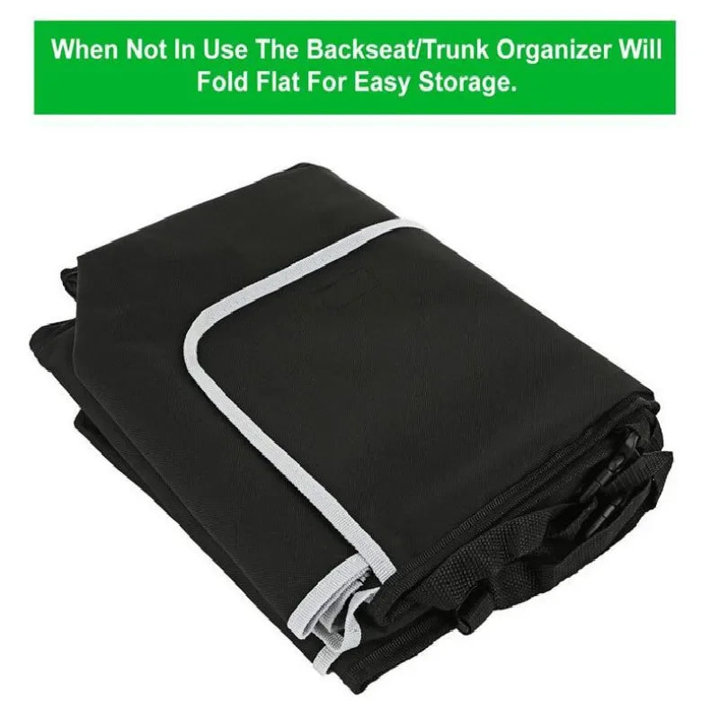 SUV Backseat Hanging Organizer Car Trunk Organizer Upgrade Storage Bags For SUV Truck MPV 5