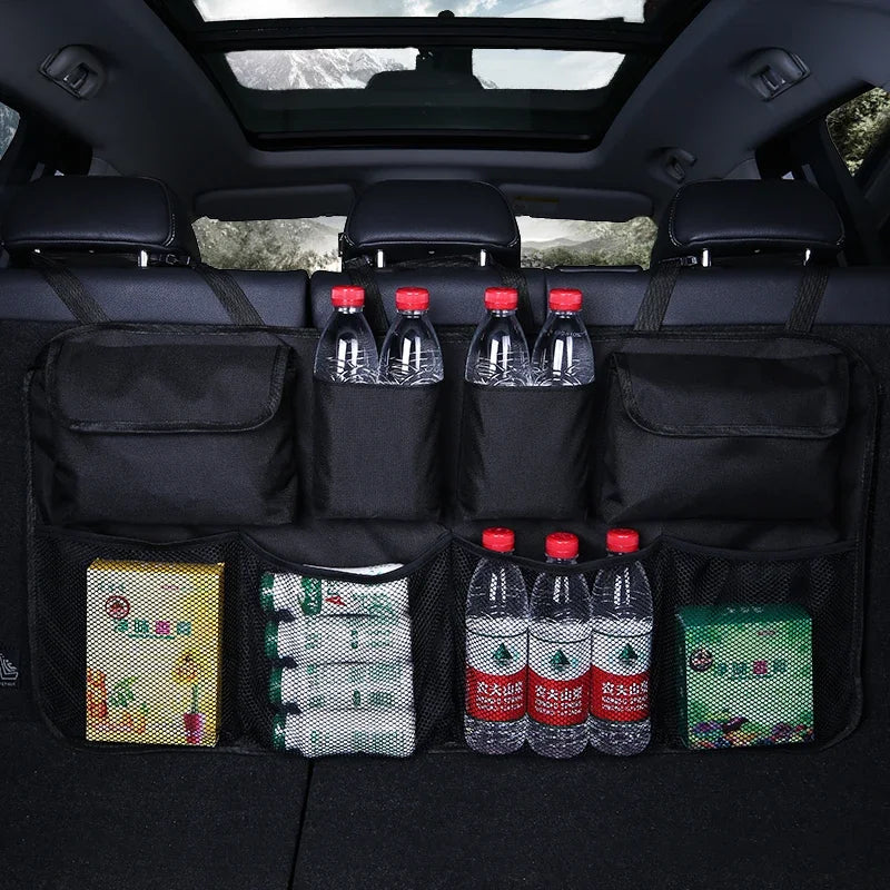SUV Backseat Hanging Organizer Car Trunk Organizer Upgrade Storage Bags For SUV Truck MPV 8