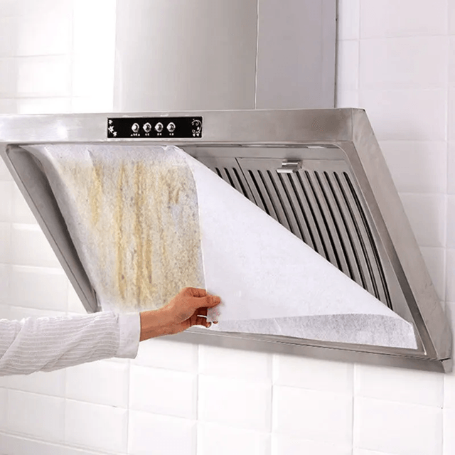KitchenClear Oil-Absorbing Range Hood Filter Sheets (12 Pack)
