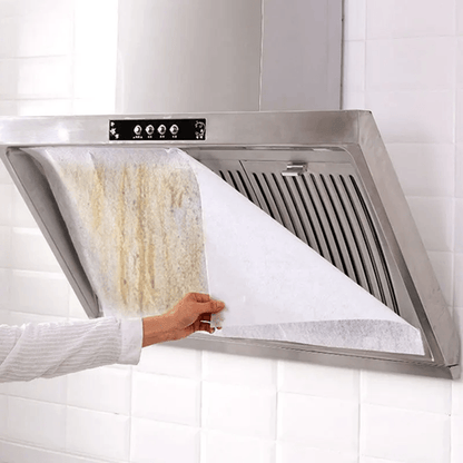 KitchenClear Oil-Absorbing Range Hood Filter Sheets (12 Pack)