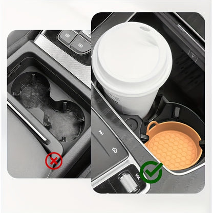 Silicone Car Cup Holder Coaster Universal Non Slip Cup Holder Insert Car Interior Silent Cup Pad Ca 4