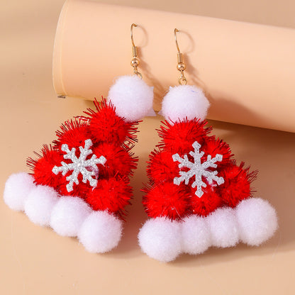 Newest Jewelry Accessories, Lucky Star Pine Tree Earrings, Fashion Christmas Tree Earrings, For Women and Girls