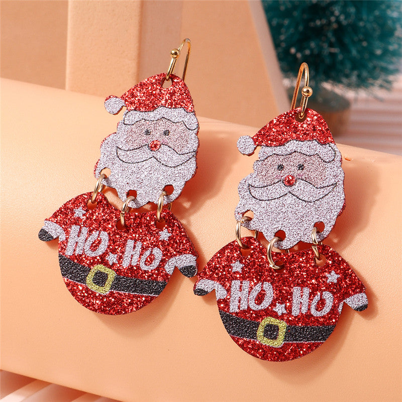 Newest Jewelry Accessories, Lucky Star Pine Tree Earrings, Fashion Christmas Tree Earrings, For Women and Girls