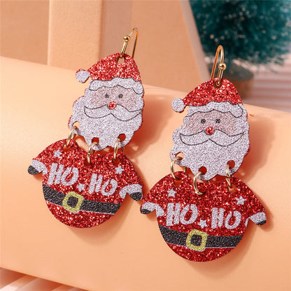 Newest Jewelry Accessories, Lucky Star Pine Tree Earrings, Fashion Christmas Tree Earrings, For Women and Girls
