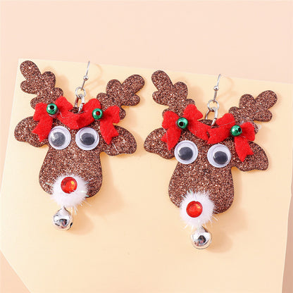 Newest Jewelry Accessories, Lucky Star Pine Tree Earrings, Fashion Christmas Tree Earrings, For Women and Girls