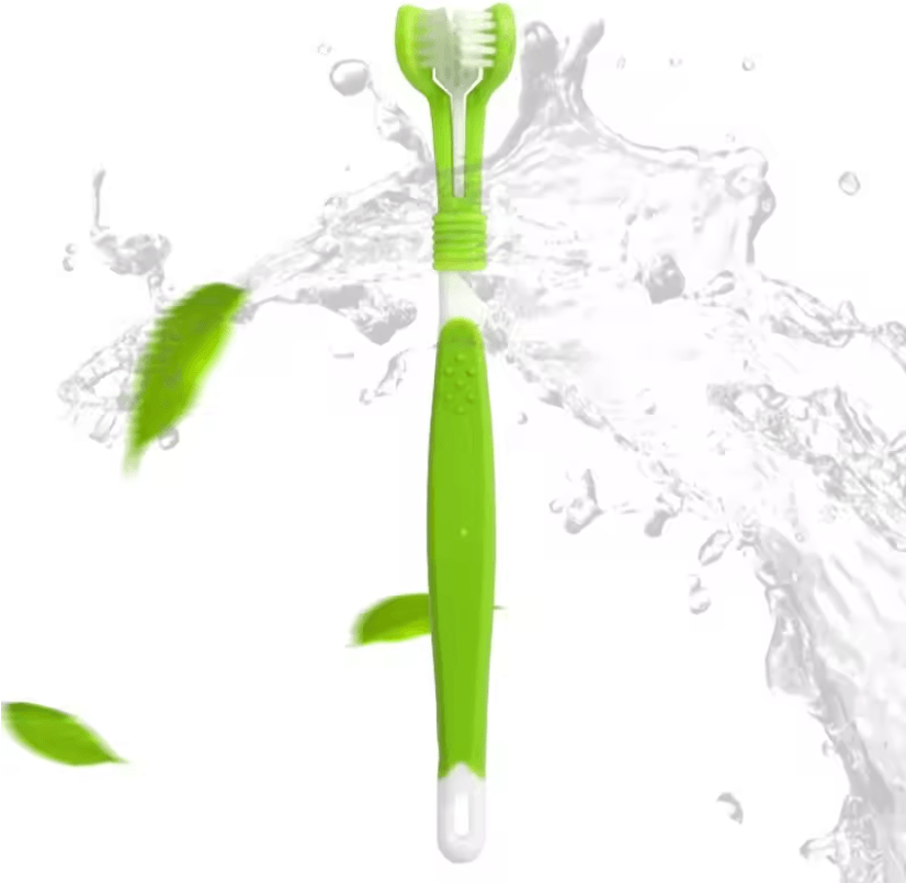 TriClean Three Sided Pet Toothbrush 1