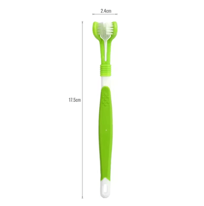 TriClean Three Sided Pet Toothbrush 4