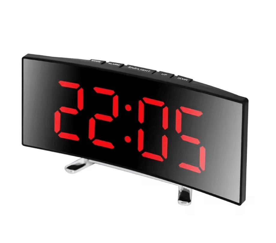 LumiCurve LED Mirror Alarm Clock 5