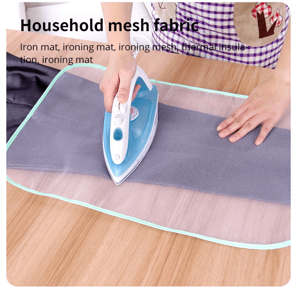 HeatGuard Mesh Ironing Pad – High Temperature Resistant Protective Ironing Cloth