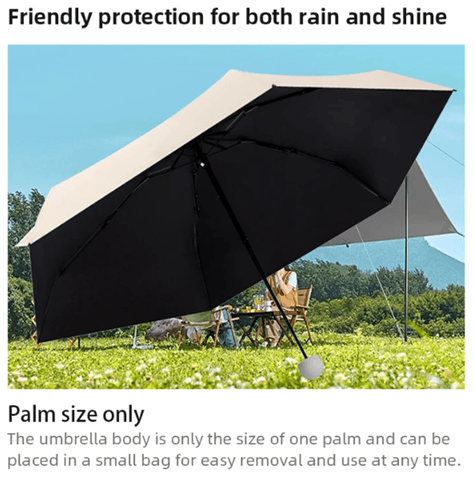 SunRain Capsule Mini Umbrella  Compact Windproof And UV Protection Travel Umbrella 1