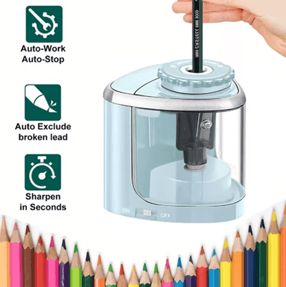 SharpEase Electric Pencil Sharpener  Automatic Desktop Sharpener For School And Office Use 3