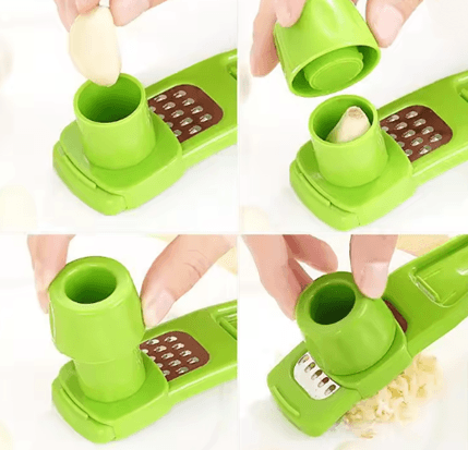 GarlicPro Multi Functional Garlic Crusher And Ginger Grater  Manual Kitchen Tool For Effortless Pre 2