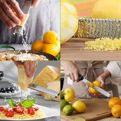 304 Stainless Steel Cheese Grater Slicer Lemon Zester Kitchen Gadget 3