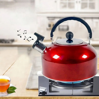 3L Stainless Steel Whistling Teapot  Portable Stove Kettle With HeatResistant Handle For Camping Hi 2