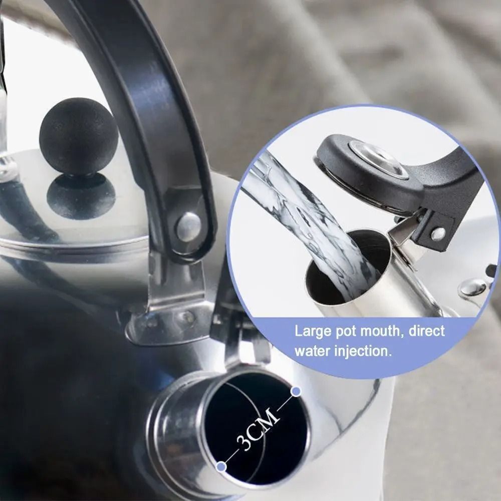 3L Stainless Steel Whistling Teapot  Portable Stove Kettle With HeatResistant Handle For Camping Hi 3