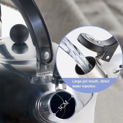 3L Stainless Steel Whistling Teapot  Portable Stove Kettle With HeatResistant Handle For Camping Hi 3