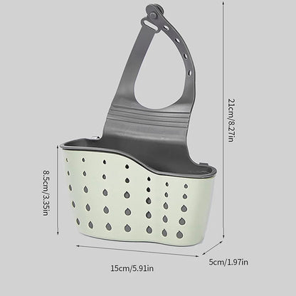 Adjustable Sink Drain Basket Hanging Storage Organizer For Kitchen And Bathroom 6