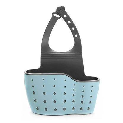 Adjustable Sink Drain Basket Hanging Storage Organizer For Kitchen And Bathroom 7