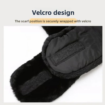 Winter Windproof Ski Hat With Goggles  Thick Warm Fleece Cycling Hood For Men And Women 2