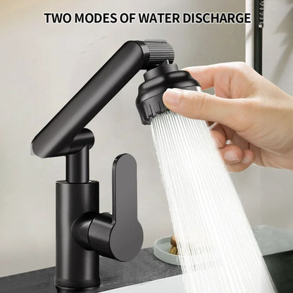 Rotating DualMode Hot And Cold Faucet  Adjustable Mechanical Arm Kitchen And Bathroom Basin Tap 4