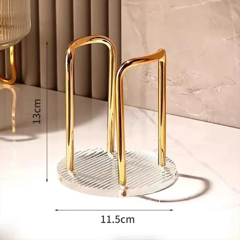 Luxury Disposable Cup Storage Holder  Water And Tea Cup Organizer Rack With Long Stick Display Stan 4