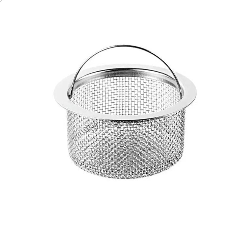 Stainless Steel Sink Filter Stopper  2in1 Drain Strainer Plug With Handle For Kitchen And Washbasin 8