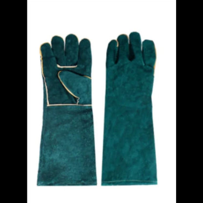 BiteProof Animal Handling Gloves  Reinforced Leather Safety Gloves For Dog Cat And Snake Grooming 5