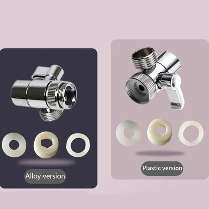 Sink Faucet Adapter Diverter Valve  Zinc Alloy Kitchen And Bathroom Splitter Connector For Showers  2