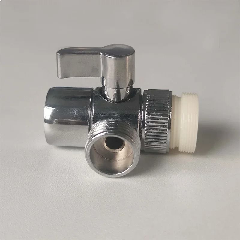 Sink Faucet Adapter Diverter Valve  Zinc Alloy Kitchen And Bathroom Splitter Connector For Showers  6