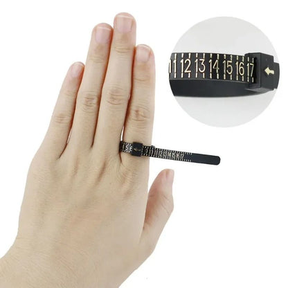 Plastic Ring Size Measuring Tool  Adjustable Finger Gauge Belt For Accurate UK US EU JP And HK Ring 2