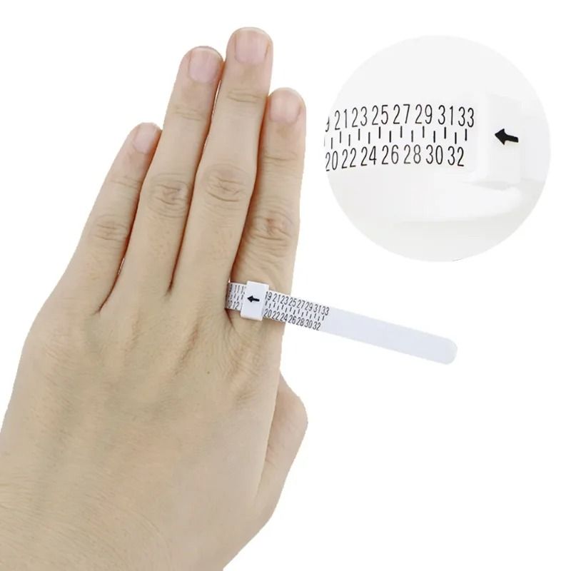 Plastic Ring Size Measuring Tool  Adjustable Finger Gauge Belt For Accurate UK US EU JP And HK Ring 3