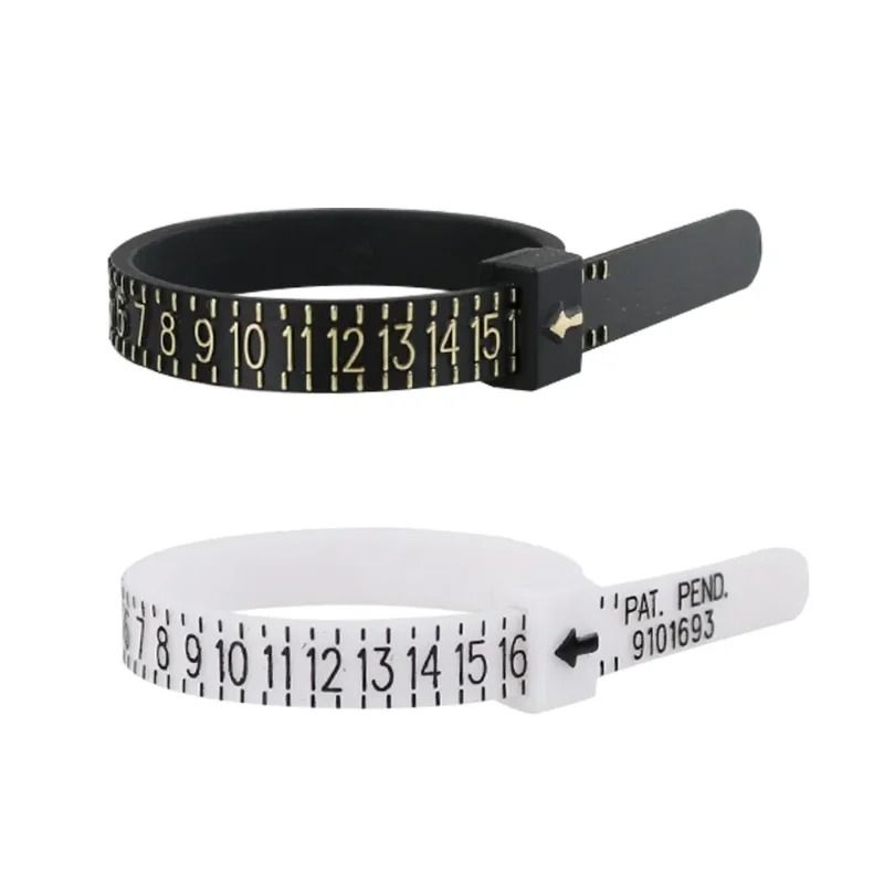 Plastic Ring Size Measuring Tool  Adjustable Finger Gauge Belt For Accurate UK US EU JP And HK Ring 4