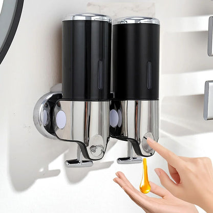 WallMounted Soap And Shampoo Dispenser  500ML Manual Press Bathroom Organizer With Single Double Or 3