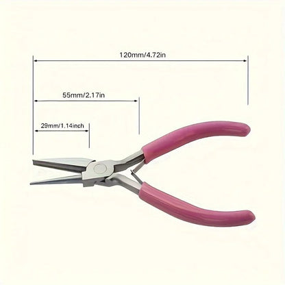 Professional Round Concave Pliers Jewelry Making Mini Precision Wire Loop Tools 5 Inch 5