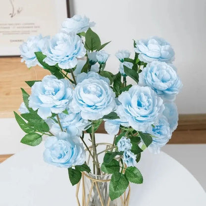 Long Stem Artificial Rose Bouquet Home Decoration Accessories Valentines Day Fake Flower Photo Prop 1