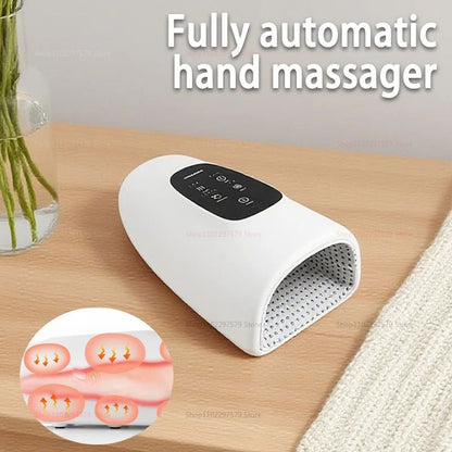 Automatic Hand Massager with Hot Compress Air Pressure Therapy for Hand Pain Relief and Relaxation