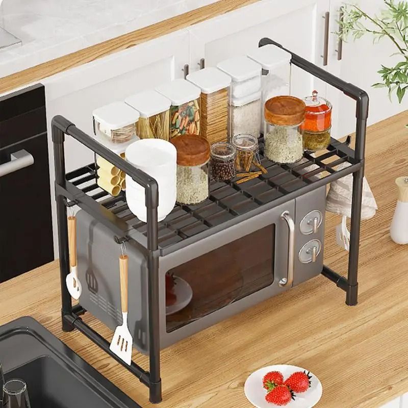 Adjustable MultiLayer Kitchen Storage Rack Microwave Oven Organizer Shelf 1