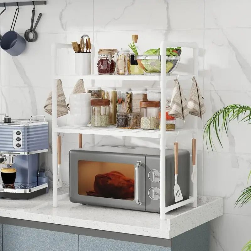Adjustable MultiLayer Kitchen Storage Rack Microwave Oven Organizer Shelf 2