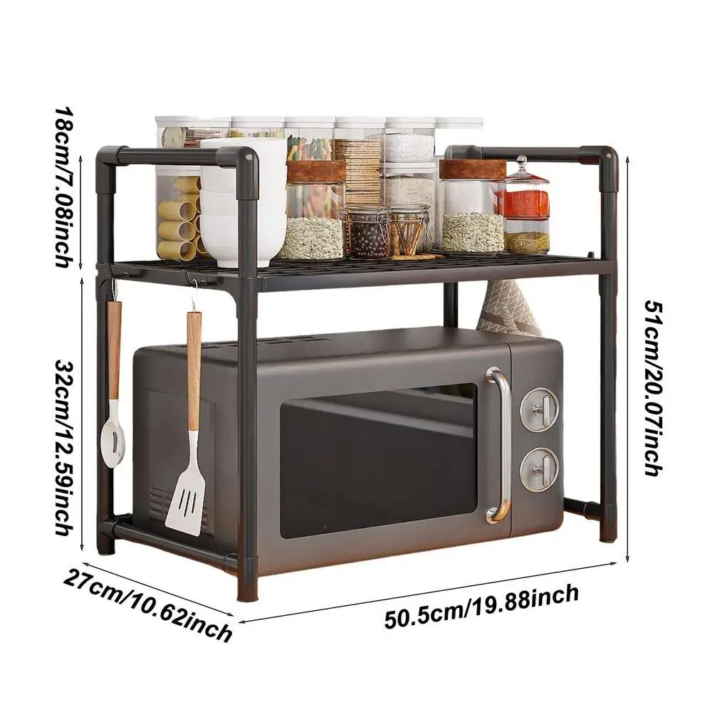Adjustable MultiLayer Kitchen Storage Rack Microwave Oven Organizer Shelf 6