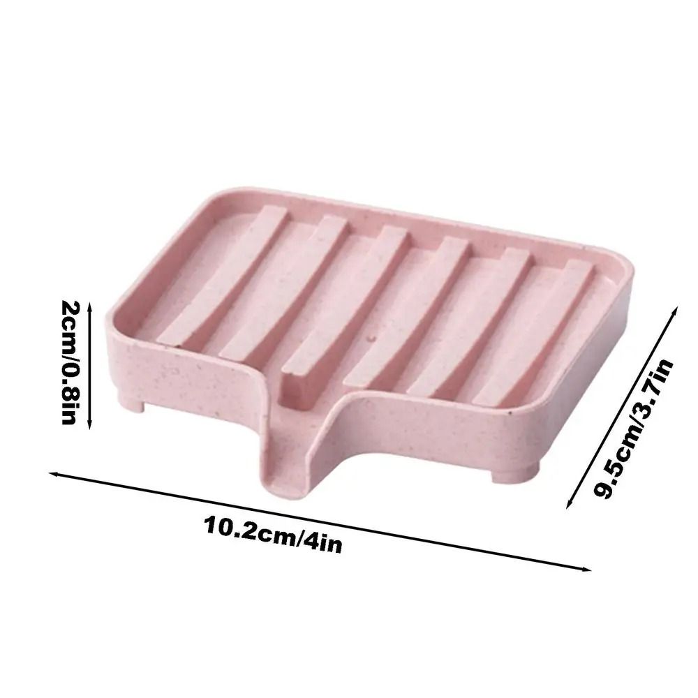 Soap Dish With Drain Multipurpose Bathroom Tray For Shower And Kitchen Storage 9