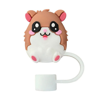 Great Cup Accessory Straw Cover Cap Cup Spill Stopper Silicone Tumblers Straw Topper Reusable Leak  12
